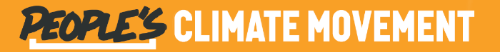 People's Climate Movement - horizontal banner